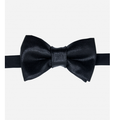 Black Bow Tie Faux Leather